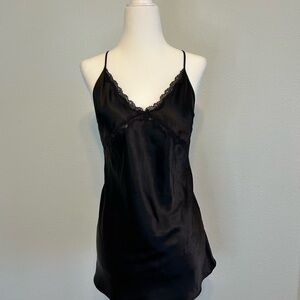 Victoria’s Secret Silky Lace Trim Slip Dress